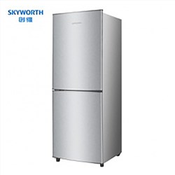 創(chuàng)維（Skyworth） BCD-186D 186升雙門(mén)冰箱 兩門(mén)三溫區(qū) 0~-7℃軟冷凍 經(jīng)濟(jì)實(shí)用型 保鮮靜音（銀）